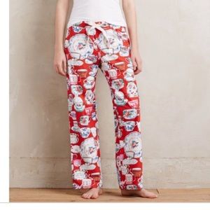 Anthropologie teacup Pajama pants
